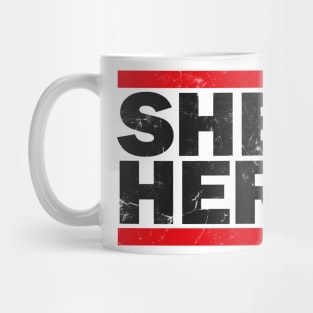 She/Her Pronouns / Retro Style Design Mug